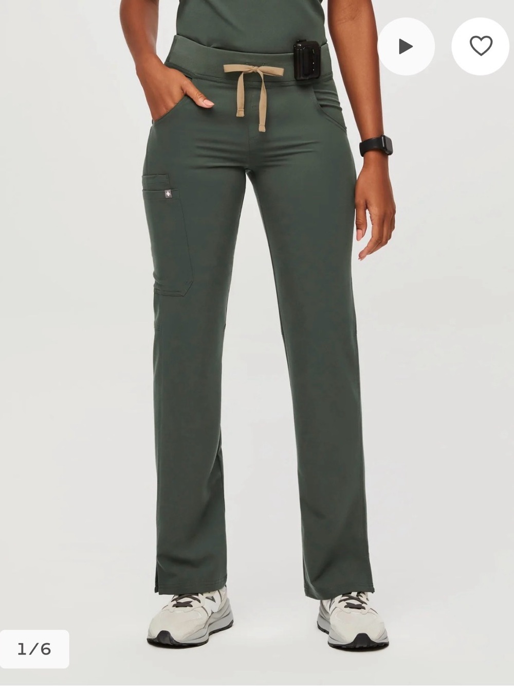 FIGS scrub pants Women's Kade Cargo M Moss Greeb